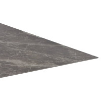 Produktbild för Självhäftande golvplankor 20 st PVC 1,86 m² svart marmormönster