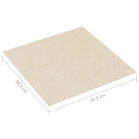 Produktbild för Självhäftande golvplankor 20 st PVC 1,86 m² beige