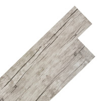 Produktbild för Självhäftande PVC-golvplankor 5,21 m² 2 mm ekfärgad