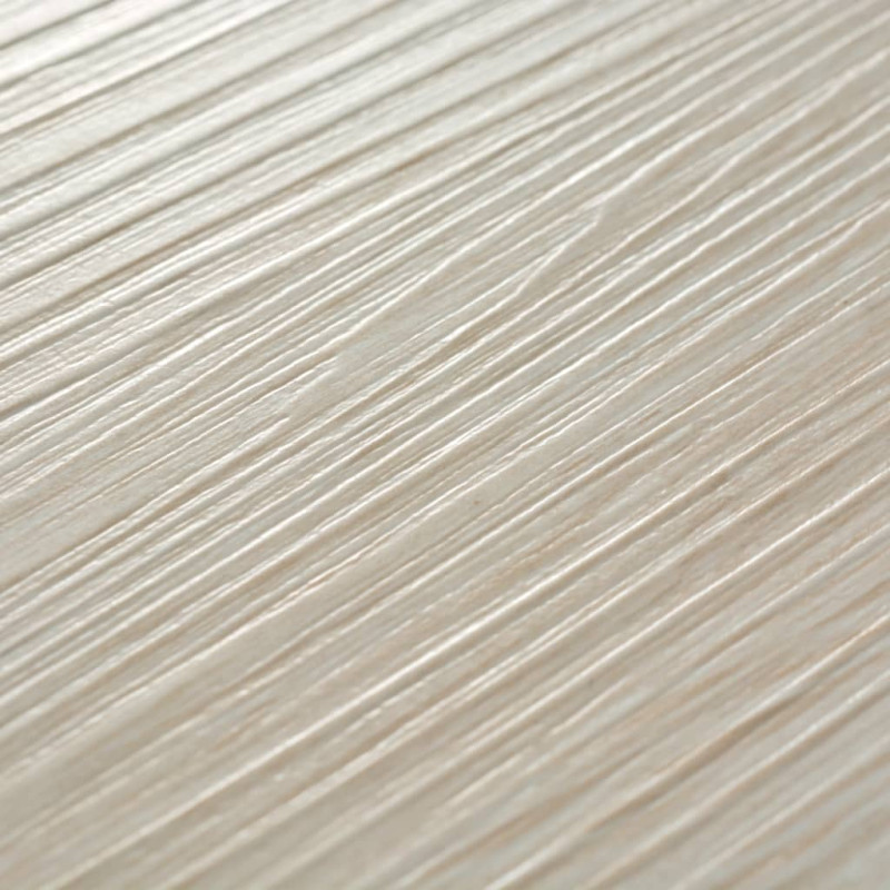 Produktbild för Självhäftande PVC-golvplankor 5,21 m² ek 2 mm ek klassisk vit