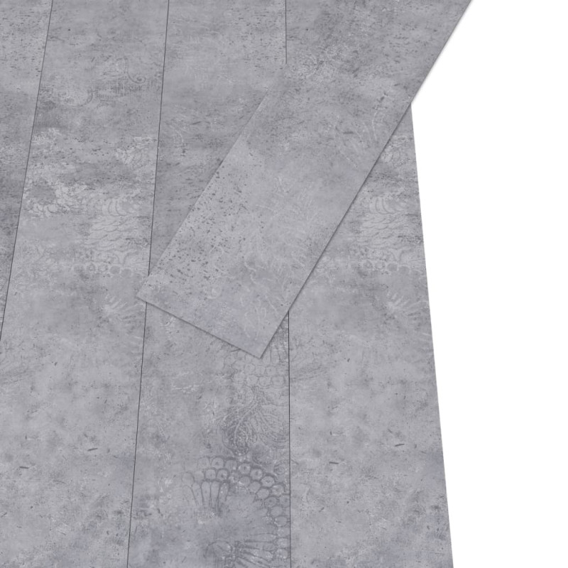 Produktbild för Självhäftande PVC-golvplankor 5,21 m² 2 mm cementgrå