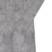 Produktbild för Självhäftande PVC-golvplankor 5,21 m² 2 mm cement, brun
