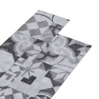 Produktbild för Självhäftande PVC-golvplankor 5,21 m² 2 mm grått mönster