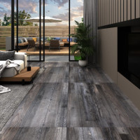 Produktbild för Självhäftande PVC-golvplankor 5,21 m² 2 mm industriellt trä