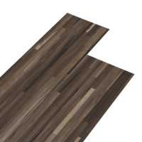 Produktbild för Självhäftande PVC-golvplankor 5,21 m² 2 mm brunrandig