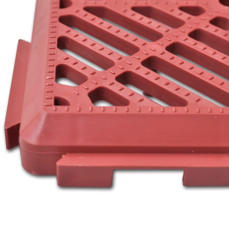Produktbild för Golvplattor röd 29x29 cm 24 pack