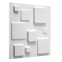 Miniatyr av produktbild för WallArt Väggpanel 3D Squares 12 st GA-WA09