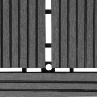Produktbild för Balkongplattor Grå WPC 30 x 30 cm 11 st