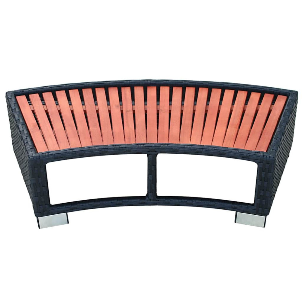 Produktbild för Spatrappa konstrotting 92x45x25 cm svart
