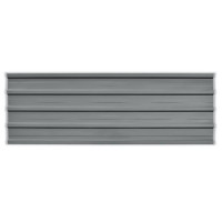 Produktbild för Takprofiler 12 st galvaniserat stål grå