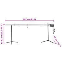Produktbild för Automatisk grill med motor rostfritt stål 207x45x81 cm