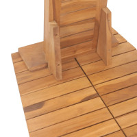 Produktbild för Utomhusdusch massiv teak 70x75x204 cm