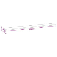 Produktbild för Ytterhörnlist 5 st WPC 170 cm ljusbrun