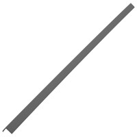 Produktbild för Ytterhörnlist 5 st WPC 170 cm grå
