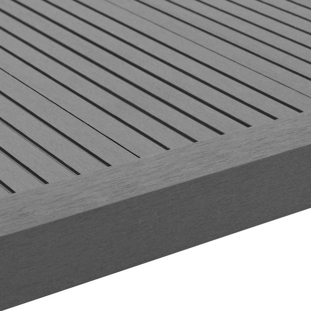 Produktbild för Ytterhörnlist 5 st WPC 170 cm grå