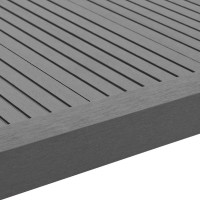 Produktbild för Ytterhörnlist 5 st WPC 170 cm grå