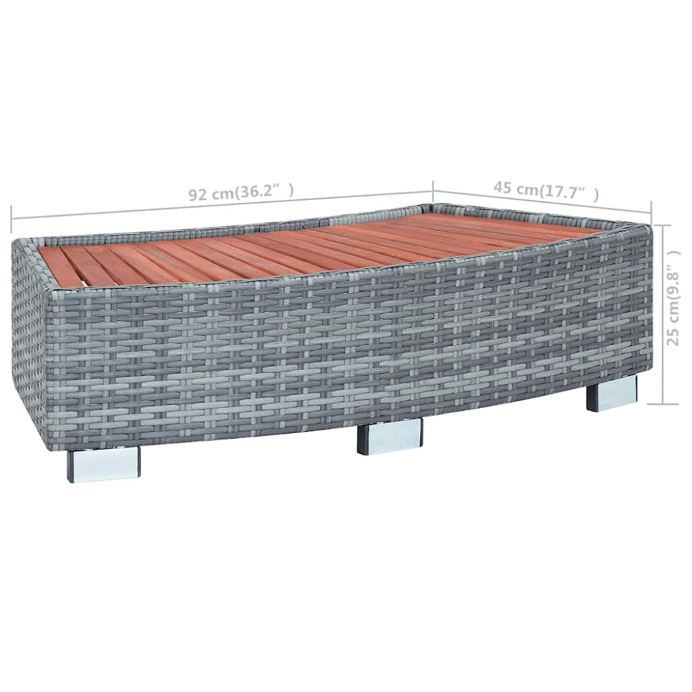 Produktbild för Spatrappa grå konstrotting 92x45x25 cm