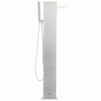 Produktbild för Utedusch 110 cm rostfritt stål
