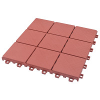 Produktbild för Trall 10 st röd 30,5x30,5 cm plast