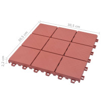 Produktbild för Trall 10 st röd 30,5x30,5 cm plast