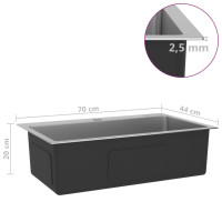 Miniatyr av produktbild för Handgjord diskho rostfritt stål