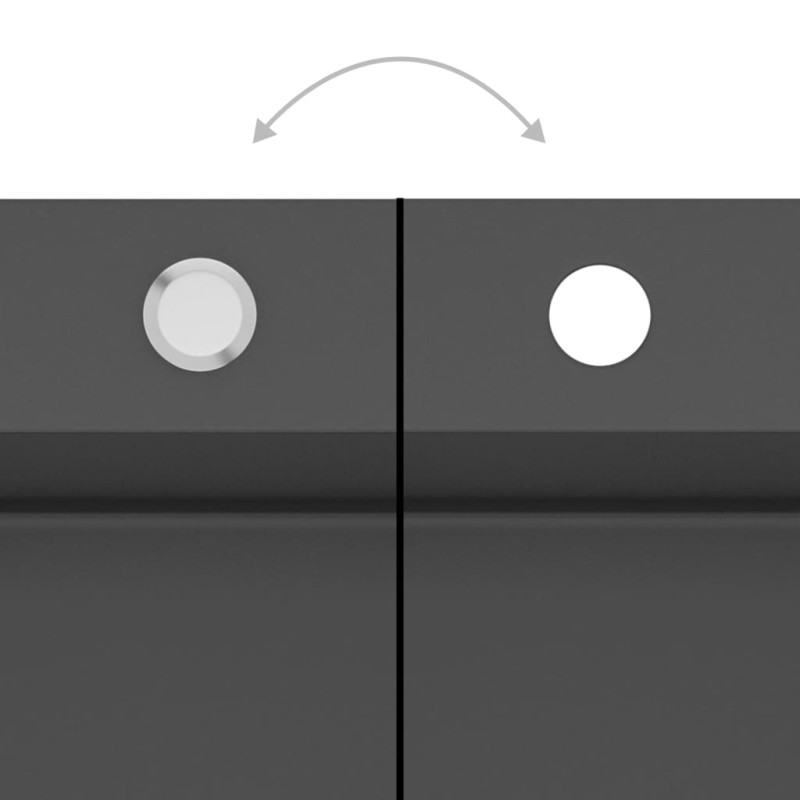 Produktbild för Handgjord diskho svart rostfritt stål