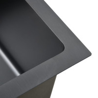 Miniatyr av produktbild för Diskho svart rostfritt stål