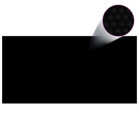 Produktbild för Värmeduk pool PE rektangulär 10 x 5 m svart