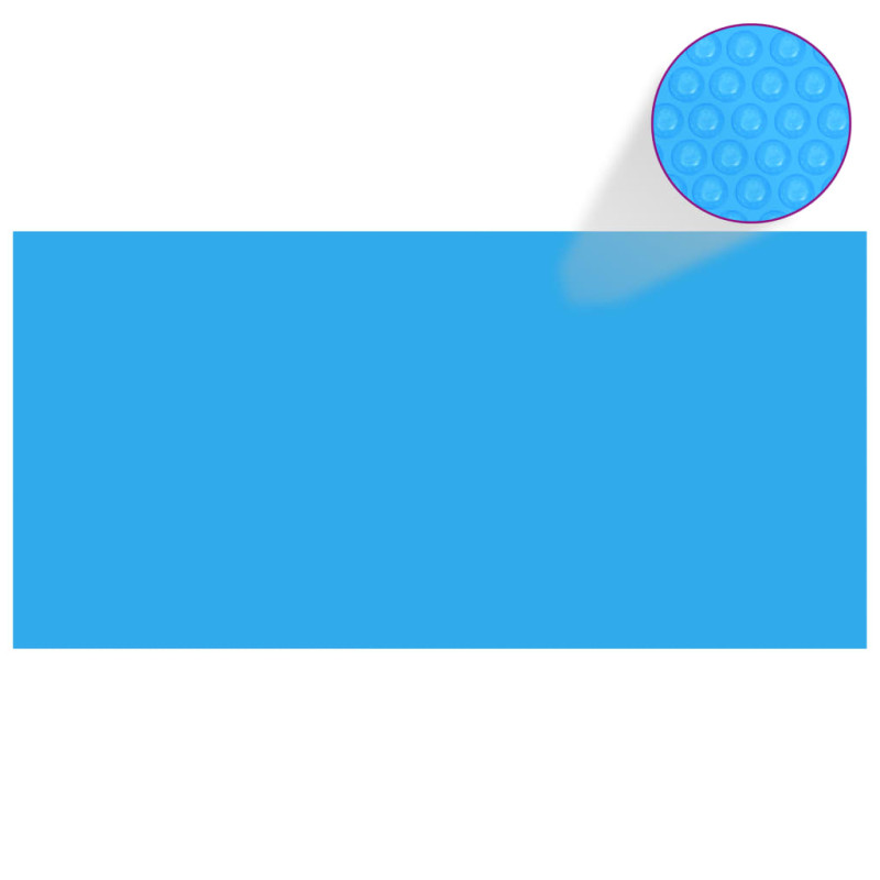 Produktbild för Rektangulärt poolskydd 450 x 220 cm PE blått