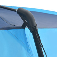 Produktbild för Pooltält tyg 660x580x250 cm blå