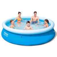 Produktbild för Bestway Pool uppblåsbar Fast Set rund 305x76 cm 57266