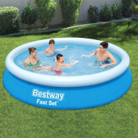 Produktbild för Bestway Pool uppblåsbar Fast Set rund 366x76 cm 57273