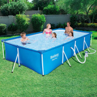 Produktbild för Bestway Pool Steel Pro rektangulär 400x211x81 cm 56424