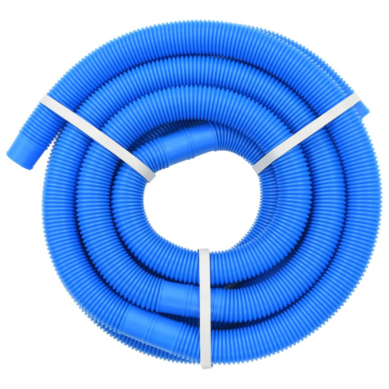 Produktbild för Poolslang med klämmor 38 mm 6 m blå