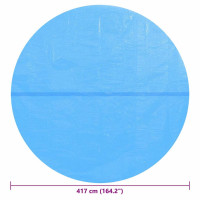Produktbild för Poolskydd blå 417 cm PE
