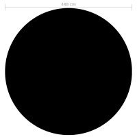 Produktbild för Poolskydd svart 488 cm PE