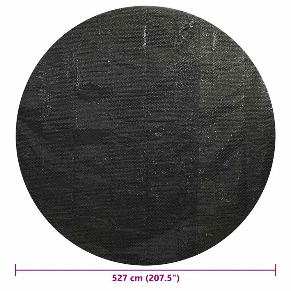 Produktbild för Poolskydd svart 527 cm PE