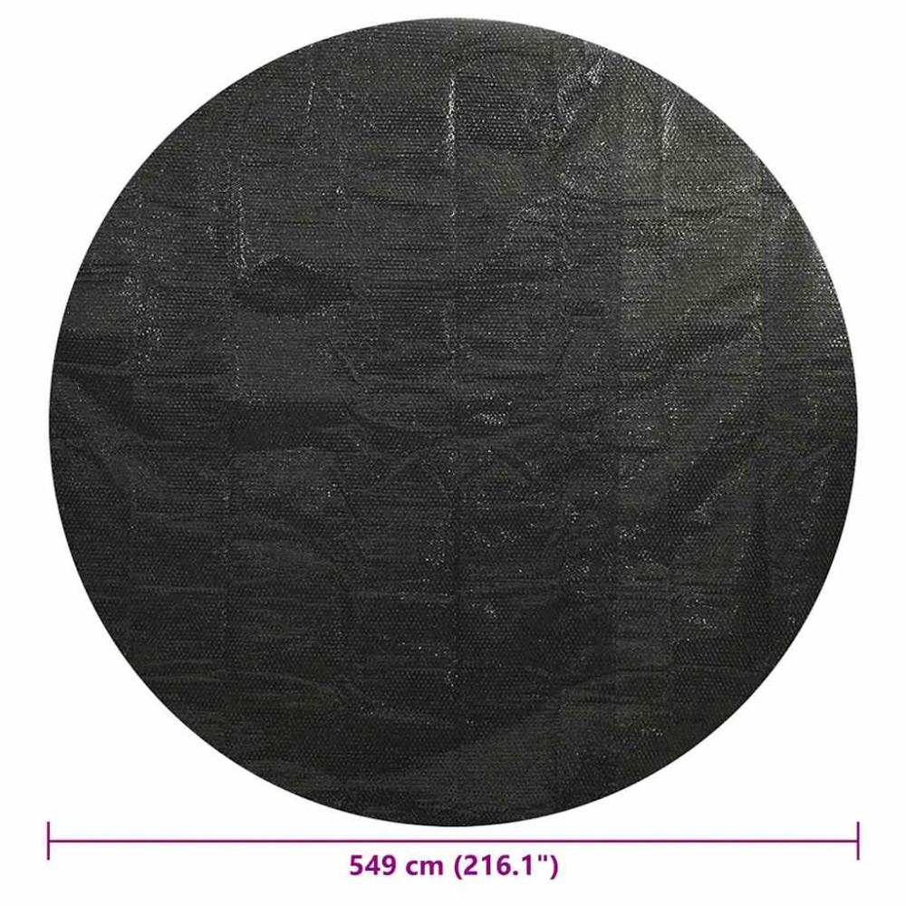Produktbild för Poolskydd svart 549 cm PE