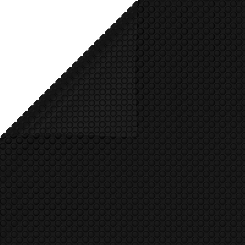 Produktbild för Poolskydd svart 260x160 cm PE