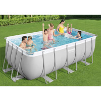 Produktbild för Bestway Pool Power Steel rektangulär 412x201x122 cm