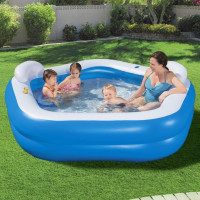 Produktbild för Bestway Pool Family Fun Lounge Pool 213x206x69 cm