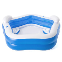 Produktbild för Bestway Pool Family Fun Lounge Pool 213x206x69 cm