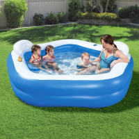 Produktbild för Bestway Pool Family Fun Lounge Pool 213x206x69 cm