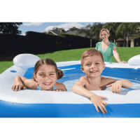 Produktbild för Bestway Pool Family Fun Lounge Pool 213x206x69 cm