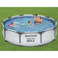 Produktbild för Bestway Pool med stålram Steel Pro MAX med tillbehör 305x76 cm