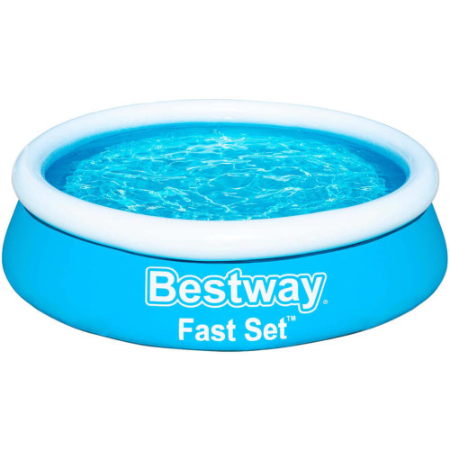 Bestway Bestway Uppblåsbar pool Fast Set rund 183x51 cm blå