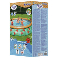 Produktbild för Bestway Poolset Fast Set Inflatable Paradise Palms 457x84 cm