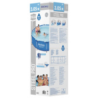 Produktbild för Bestway Pool med stålram Steel Pro 305x76 cm