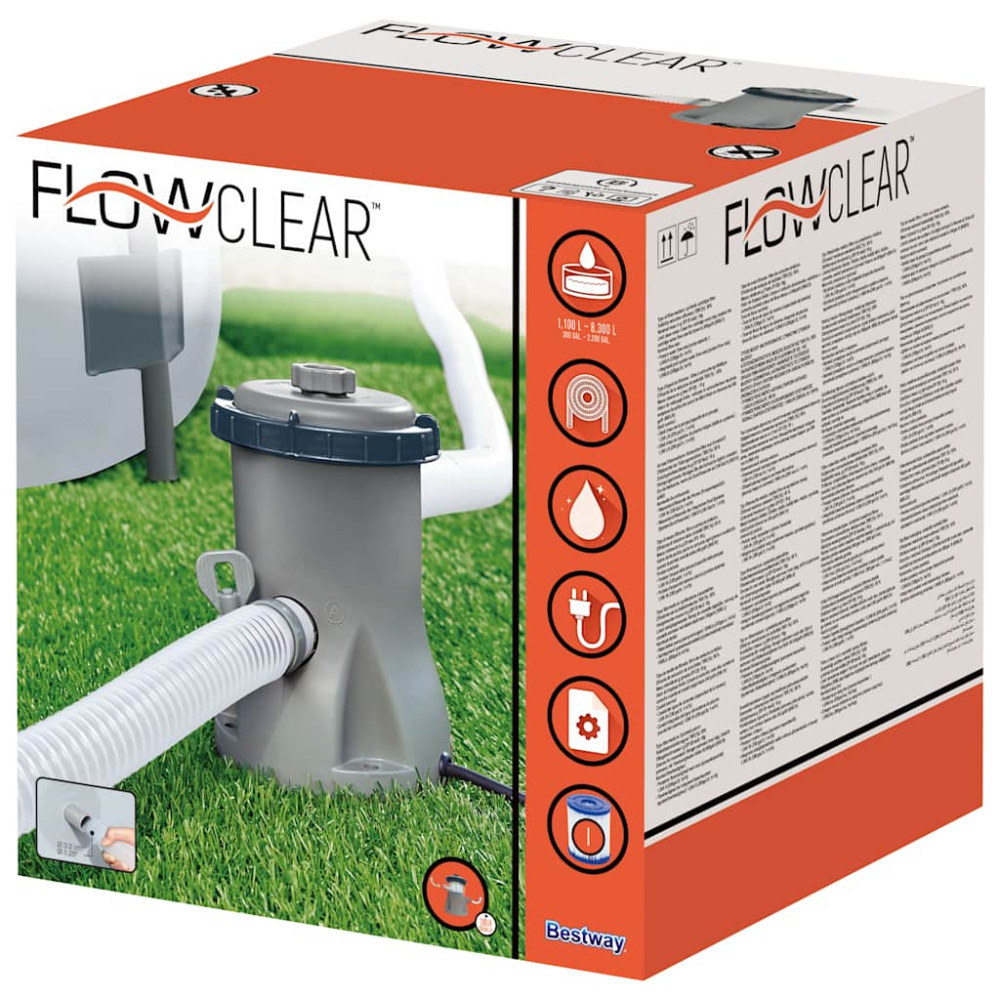 Produktbild för Bestway Poolfilterpump Bestway Flowclear 330 gal