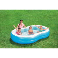 Produktbild för Bestway Familjepool Big Lagoon 262x157x46 cm